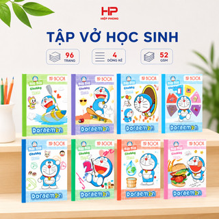 [Lốc 5/10 quyển] Tập vở NHÁP (96 trang) Hiệp Phong 4 đường kẻ 4 ô ly khổ A5 (định lượng 52g - Mỏng)