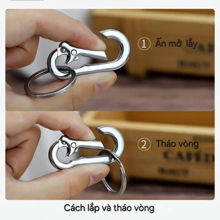 Móc khóa xe máy, ô tô hợp kim không gỉ chắc chắn và bền bỉ