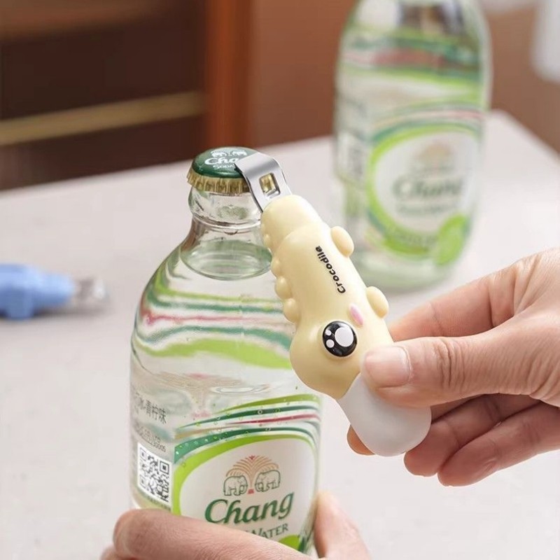 Dụng cụ mở nắp chai 2 trong 1 từ tính mới Hoạt hình sáng tạo Hộp mở nắp chai thuốc
