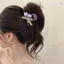 Kẹp Cá Mập Tulip Cho Nữ Nửa Updo Tóc Vuốt Kẹp Phụ Kiện Tóc Mùa Hè Có Răng Chống Trơn Trượt