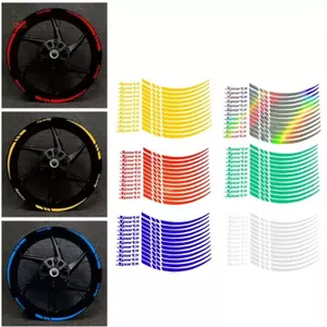 Shas Bike Rims Nhãn dán phản quang Đề can dính để đi xe đạp An toàn lâu dài