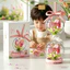 1 Bộ khối xây dựng hoa DIY mới Bộ ủng hộ bữa tiệc dễ thương với mái vòm trong suốt