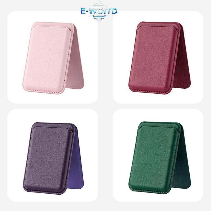 E-WOITD Từ Tính Cho Magsafe Ví Da Đựng Thẻ Cho 16 15 14 13 Pro Max Ẩn Đế Điện Thoại Ngân Hàng ID Thẻ Nhà Thơ Bao E-WOITD