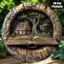 HELLOYOUNG Vintage Đồng Treo Tường Nghệ Thuật Retro Tròn Đau Khổ Trang Trí Cho Quán Cafe Nhà Sách