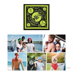 Khăn trùm đầu in hình Bandana Hiphop thoáng khí cho thanh thiếu niên Trang trí khiêu vũ đường phố