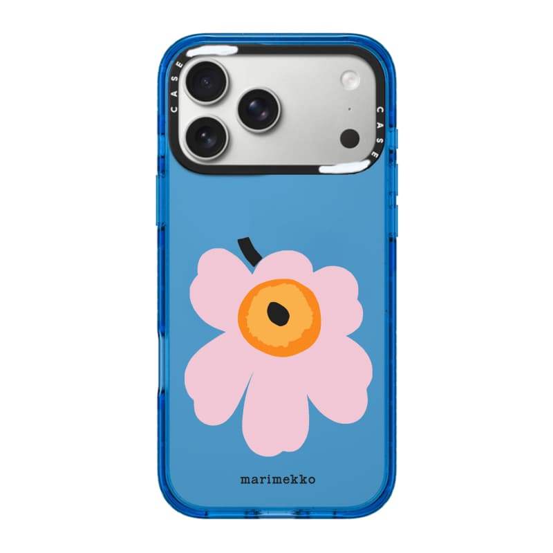CASECASE X Marimekko Unikko Ốp lưng màu đen / xanh da trời / hồng Bộ sưu tập kẹo Fizz Màu sắc rõ ràng cứng từ tính Vỏ tác động cho Apple IPhone 13 14 15 16 17Pro Max Plus Có hộp