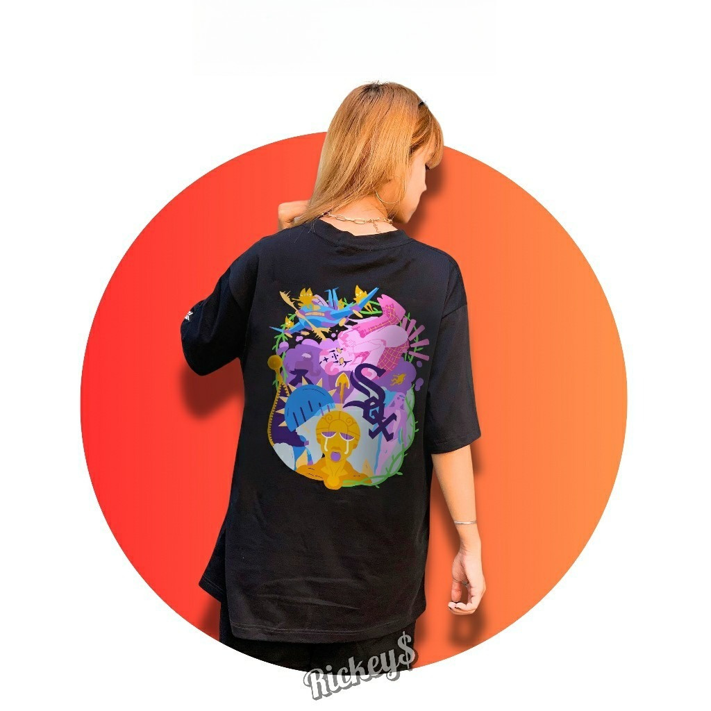 （Giao hàng 24h）Angela [High Quality] Áo Thun Anime Jojo Golden Wind White Sox - Chất Liệu Cotton Cao Cấp