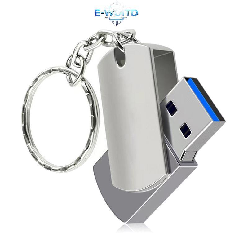 E-WOITD USB 3.0 Ổ đĩa Flash 1 / 2TB Bộ nhớ ổ đĩa tốc độ cao Sti Vòng chìa khóa kim loại Bộ điều hợp điện thoại Pendrive E-WOITD