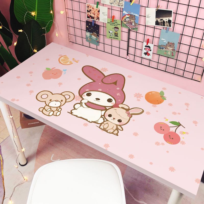 💦Hoạt Hình Dễ Thương Miếng Dán Bàn Chống Thấm Nước Chống Dầu Dán Tường Ký Túc Xá Bàn Học Bàn 1UOF