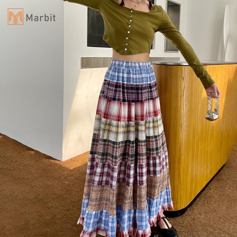 Váy Marbit Boho Kẻ Sọc Phong Cách Retro Chữ A, Thích Hợp Mùa Hè