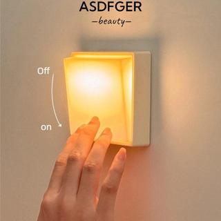 ASDFGER Switch Đèn ngủ, Trang trí phòng Đèn ngủ Led sạc USB, Đèn ngủ ấm từ tính tối giản Phòng ngủ
