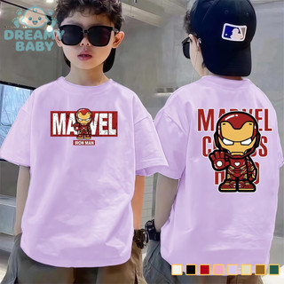 COD✅ (Hồ Chí Minh)DREAMY BABY Áo thun ngắn tay trẻ em hình người nhện hoạt hình Thoải mái, phù hợp cho bé trai