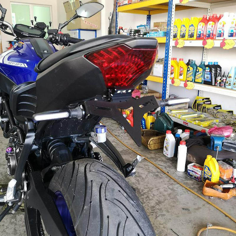 Dành Cho Xe Yamaha MT07 FZ07 2014 – 2024 Đuôi Ngắn Tidy Biển Số Giá Đỡ Giá Đỡ Phía Sau Fender Giá Đỡ