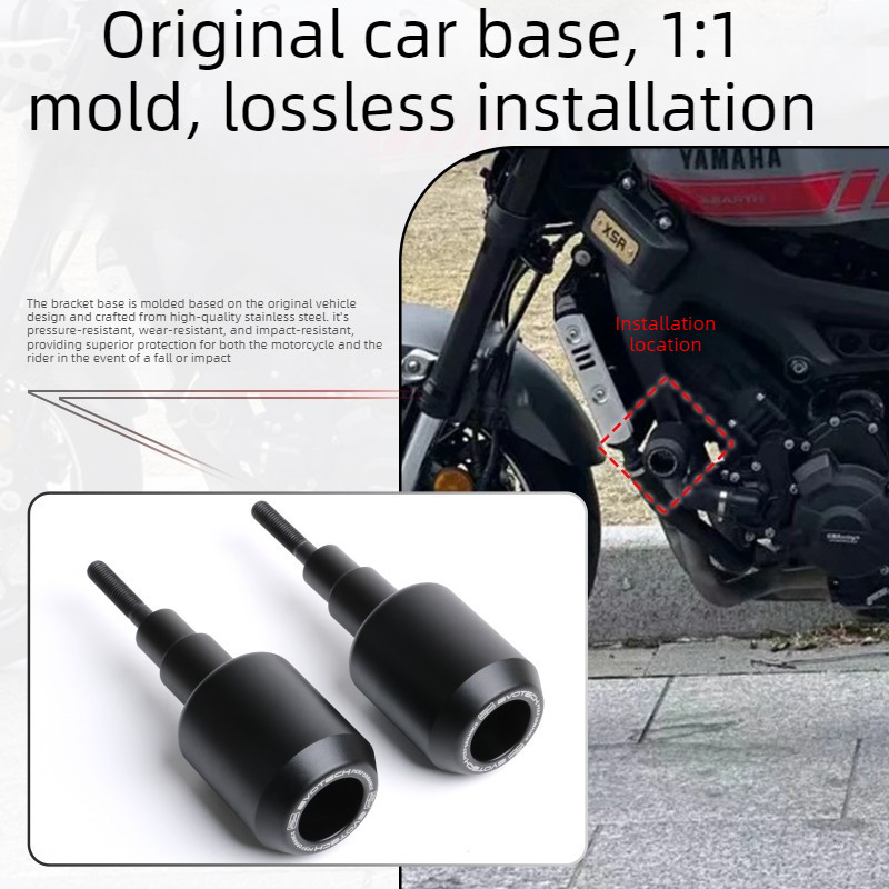 Dành Cho Xe Yamaha MT-09 XSR900 MT-03 FZ-09 Khung Bảo Vệ Tai Nạn Động Cơ Trượt Bảo Vệ