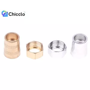 1Pc Đầu nối đai ốc vòi hoa sen hoàn toàn mới Kết nối đầu vào nước Giao diện đầu vào đai ốc Đầu nối vòi phun Phụ kiện vít Đẹp