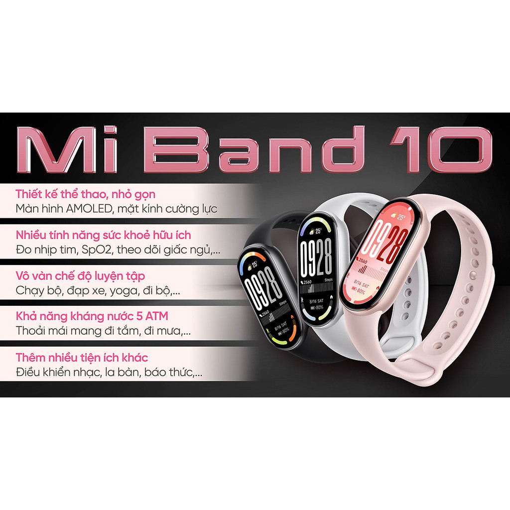 Vòng đeo tay thông minh Xiaomi Smart Band 10