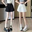 Phù Hợp Với Quần Short Nữ 2025 Cao Cấp Màu Trắng Tính Khí Rời Ngoài Mặc Chữ a Ống Rộng Quần Nóng Thông Thường 5.12