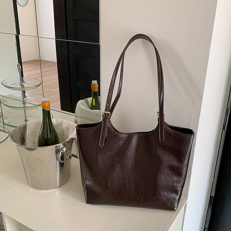 Túi Tote công suất lớn phong cách Hàn Quốc mới Túi đeo vai đi lại cao cấp dành cho nữ
