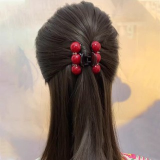 Mùa Xuân Mùa Hè Đỏ Nửa Hạt Tóc Nhỏ Lấy Kẹp Mũ Đội Đầu Nữ Cảm Thấy 2026 Phong Cách Mới Đầu Lưng Cá Mập Tóc 4OYJ