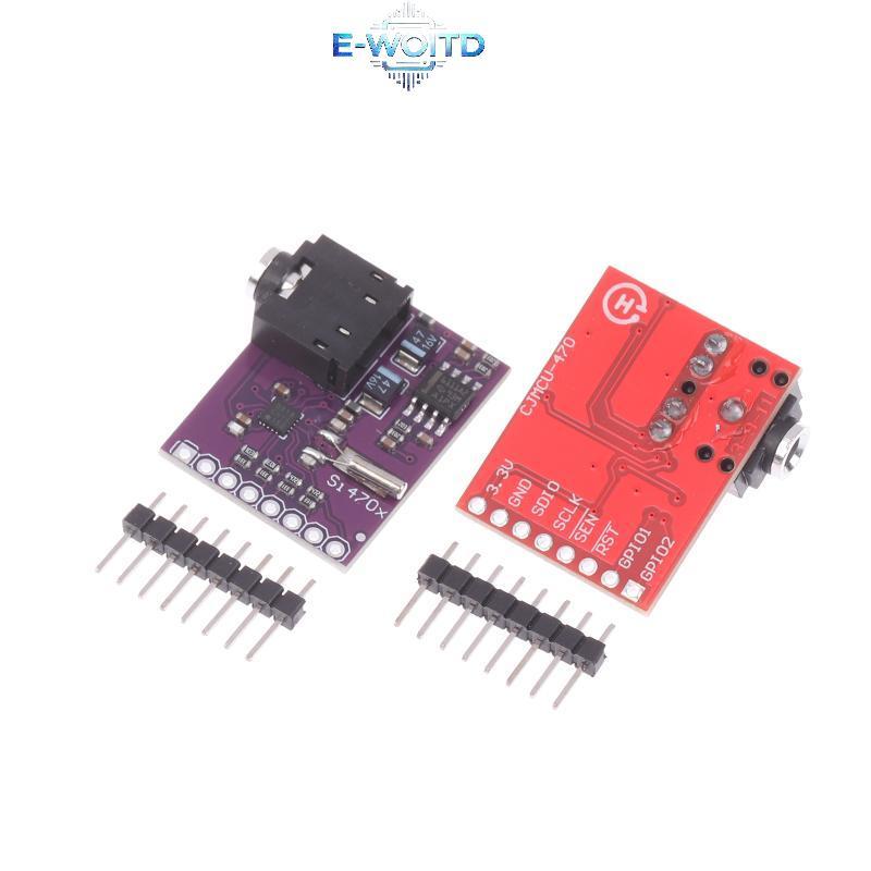 Mô-đun thu vô tuyến FM E-WOITD Si4703 có giao diện RDS I2C 3.3V cho Arduino ESP32 Dự án âm thanh DIY E-WOITD