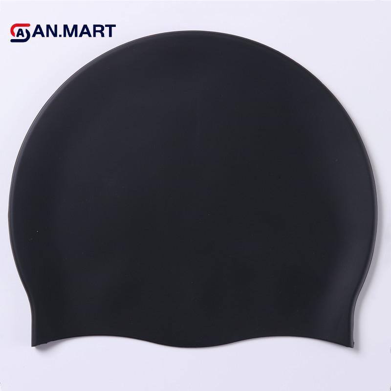 AN.MART Silicone World Mũ Bơi Nam Nữ Tóc Dài Màu Chống Thấm Nước Thể Thao Đàn Hồi Cao Người Lớn Bơi Mũ Bể Bơi Mũ Lặn VN