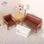 HFTOY 1: 12 Nhà Búp Bê Mini Sofa Da Sofa Đơn / Đôi Ghế Nội Thất Mô Hình Phòng Khách Trang Trí Đồ Chơi Phụ Kiện Nhà Búp Bê ~