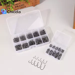 Bộ 100-500 Móc Câu Cá Thép Carbon Cao Sắc Nét Bền Móc Cá Ro Thiết Bị Câu Cá Gear Tale Phụ Kiện Đẹp
