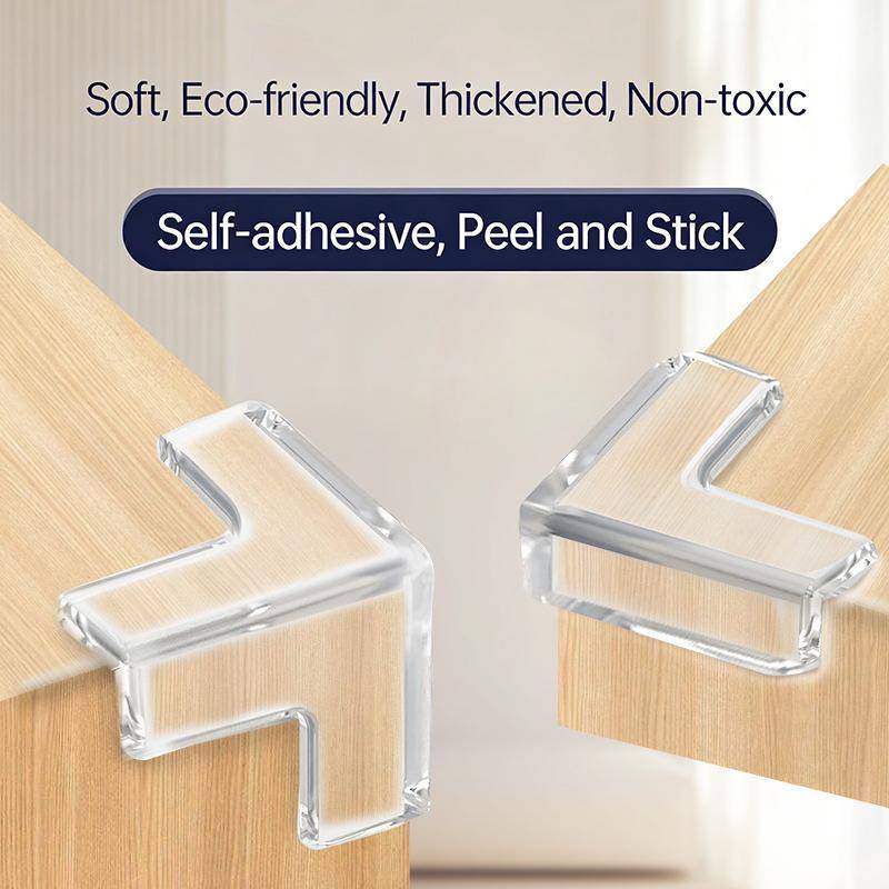 JRP 4 Miếng Silicon Bảo Vệ Góc Bàn An Toàn Cho Bé Cạnh Bảo Vệ Đệm Nội Thất Cản Cho Phòng Trẻ Em JRP