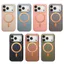 Lychee Grain PC + TPU Sạc Từ Tính Ốp lưng IPhone Air 17 16 15 124 13 12 Pro Max PIus Ốp Lưng Chống Sốc