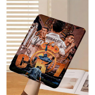 Ốp Lưng Ronaldo cho iPad A16 Air 4/5/6/7/8 Pro 11 12.9 Y-fold Cristiano Ronaldo iPad Gen 12 11 10 9 8 7 6 5 Mini6/7
