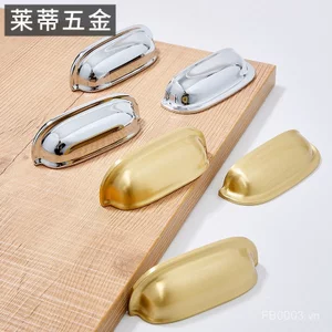 Đồng Pháp Vỏ Bạc Mạ Chrome Tay Nắm Cửa Tủ Ánh Sáng Hiện Đại Sang Trọng Đơn Giản Bắc Âu Ngăn Kéo Tủ Giày Tay Cầm 0OXW