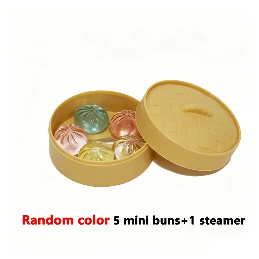 YMIFI 1 / 5 Đồ chơi cảm giác Fidget, Đồ chơi bánh bao Squishy quà tặng có thể bóp được, với Bộ đồ chơi có thể bóp Mini hấp dành cho người lớn