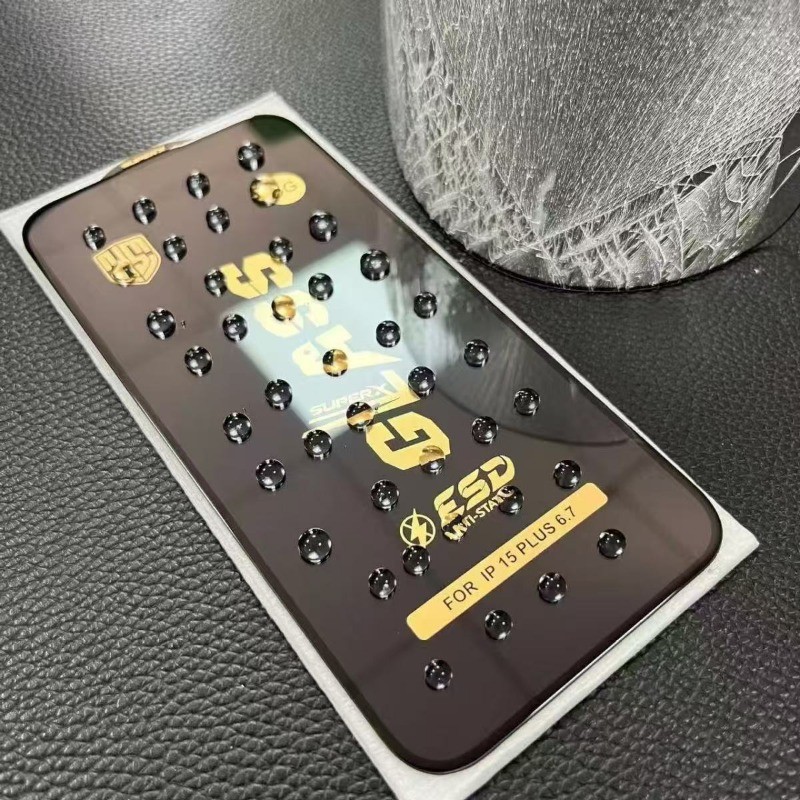 Kính cường lực chống tĩnh điện bằng nhôm cao cấp HD sang trọng Thích hợp cho iPhone 17 16 15 14 13 12 11 Pro Max Air Plus XR X XS Max Phim điện thoại