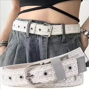 Vintage Ren Vải Thắt Lưng Nữ Thời Trang Khóa Kim Loại Trang Trí Dây Thắt Lưng Retro Jean Phụ Kiện Hàn Quốc Hợp Thời Trang Thiết Kế