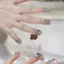 Tuyên Ngôn Handmade Đeo Móng Tay Bầu Không Khí Xanh Chấm Bi Champagne Nhấp Nháy Làm Trắng Da Cao Cấp Phù Hợp Với Manic