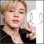 SQ Kpop BTS BT21 JIMIN Cùng Phong Cách Bông Tai Nữ Phụ Kiện Quà Tặng Cho Nam Unisex Trang Sức Tai Pendent Kẹp Tai Pin