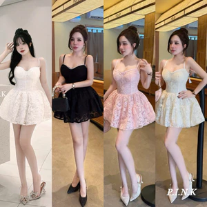 ĐẦM REN 2 DÂY VIỀN XOÈ BYJOLIE p33
