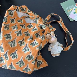 Túi vải Cotton nhuộm truyền thống Túi bảo vệ môi trường Phiên bản Hàn Quốc Túi đeo vai phù hợp đơn giản để
