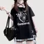 Hot Girl Phong Cách Đen Đeo Chéo Không Dây In Hình Bướm Phối Ren Rời Tất Cả Trận Đấu Áo Thun Nữ Mỏng Hơn Nhìn Top 5.19