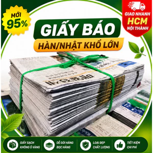 Combo 3 kg Giấy báo cũ gói hàng (việt/nhật/hàn in ngẫu nhiên ) - mới 95%