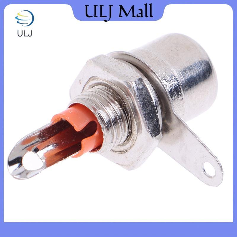 ULJ 10 Chiếc Niel Mạ RCA Phono Khung Xe Bảng Gắn Nữ Soet Adapter Phần Đỏ +.
