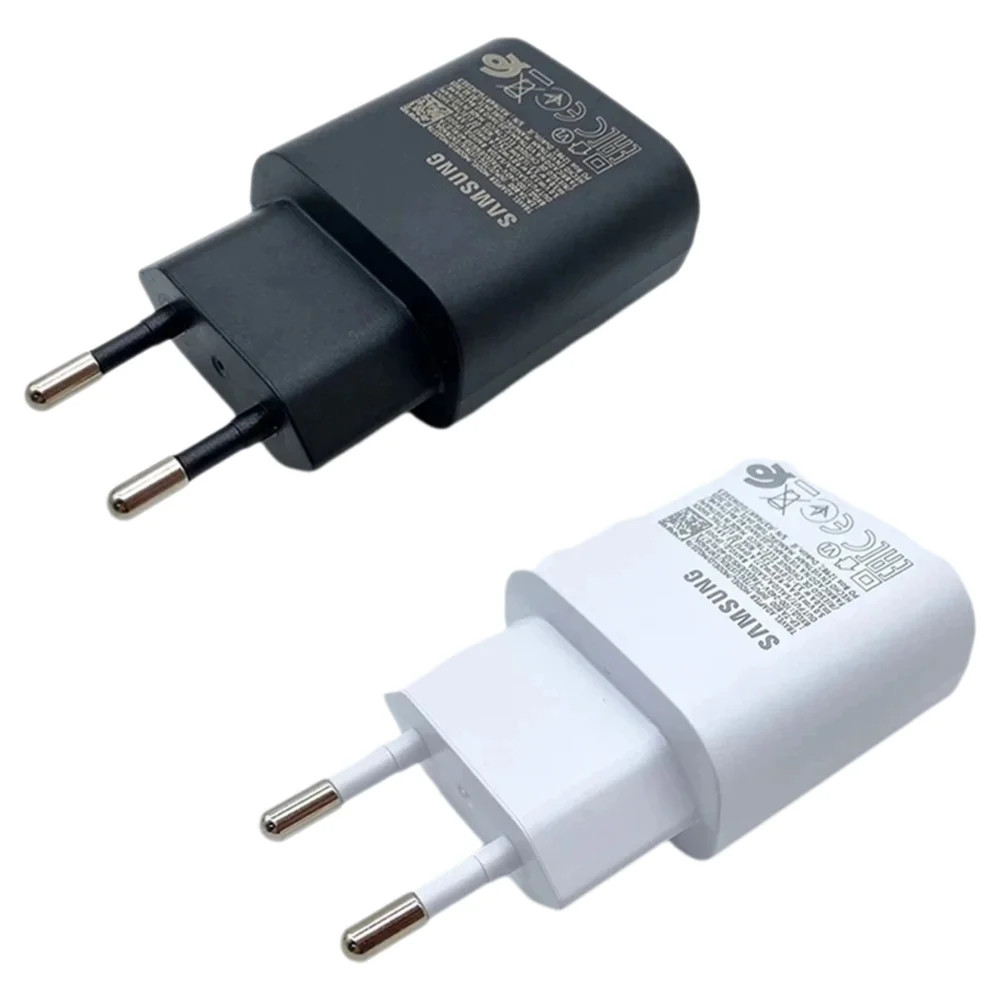 EU Cắm Samsung M56 A56 A36 A26 5G 25w Sạc Siêu Nhanh Sạc Cho Galaxy Tab S8 S9 S10 + A25 A15 A35 F55 F16 S23 S21