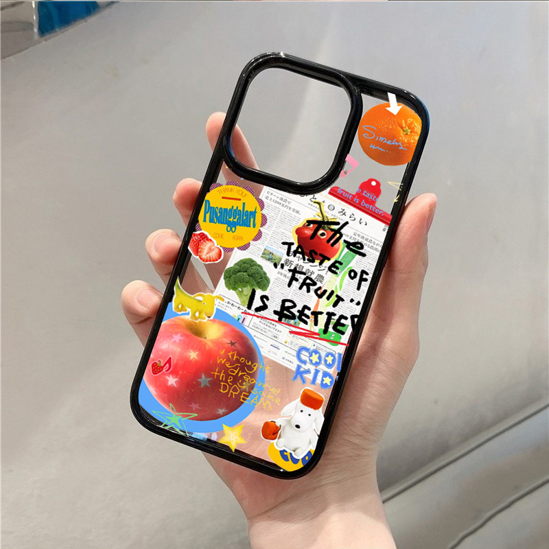 Ốp Lưng Cho Samsung S24 S23 FE S25 S24 Ultra S23 S22 S21 Plus S20 S21 FE Nhãn Hoạt Hình Trong Suốt Chống Sốc Acrylic