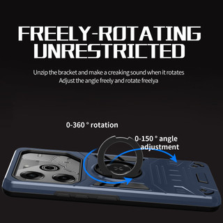 Dành Cho Tecno POVA 6 / 6 Pro 5G / POVA 6 Neo 4G Ốp điện thoại Nhẫn Đứng Giáp Lưng Cứng Bảo Vệ Hạng Nặng Khung TPU Mềm Chống Sốc Mỏng Vỏ