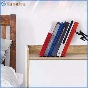 XOITU Sáng Tạo Siêu Kệ Sách Các Bức Tượng Kim Loại Lưu Trữ Sách Màn Hình Để Bàn Trang Trí Phụ Kiện Văn Phòng Sách Đứng Đế VN