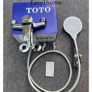 Vòi trộn nóng lạnh TOTO Nhật Bản, vòi bồn tắm bằng đồng nguyên chất, lõi van gốm, bộ vòi sen đầy đủ