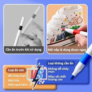 Hộp Màu Acrylic Marker 12/24/36/48/60 Màu Phi Hành Gia – Bút Lông Màu Brush Cao Cấp, Tô Vẽ DIY Trên Nhiều Chất Liệu