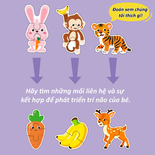 【BabyJoy】Puzzle ghép hình 58 mảnh, đa dạng chủ đề,hộp sắt đựng tiện lợi,Phát triển khả năng nhận thức của trẻ em