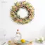 Jfory Vòng hoa cửa nhân tạo trang trí 45cm Vòng hoa đầy màu sắc Trang trí cửa trước cho cửa sổ lối vào trong nhà