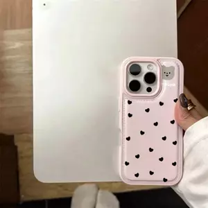 Điểm sóng đen Đối với trường hợp iPhone 15 16P17 Mới 1413 Dễ thương 17 Mềm Xs